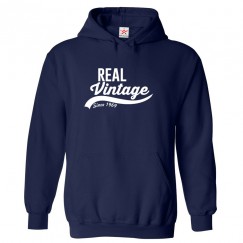 Real Vintage Since 1969 Unisex Novelty Kids and Adults Pullover Hoodie